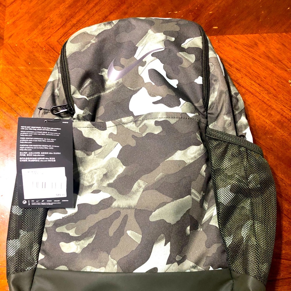 Nike Camouflage Backpack.  NWT.